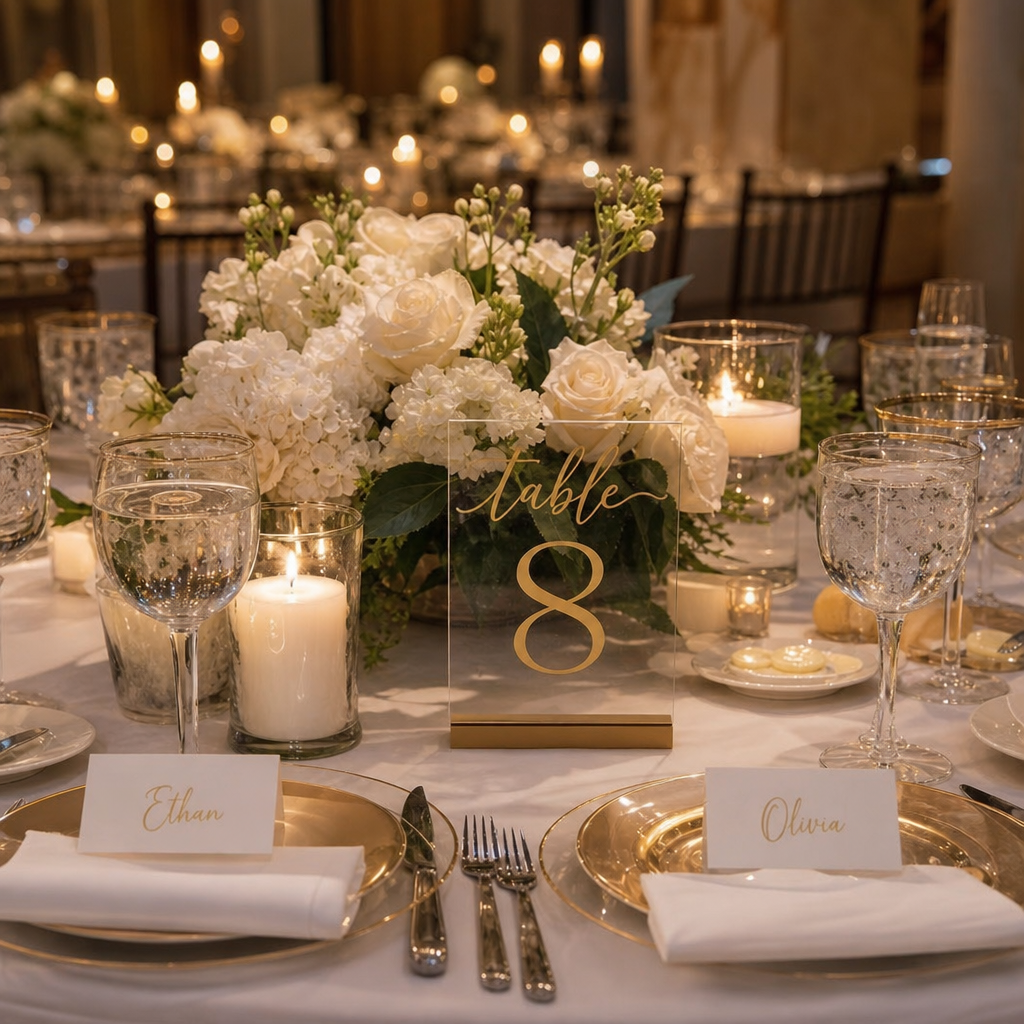 Wedding table numbers
